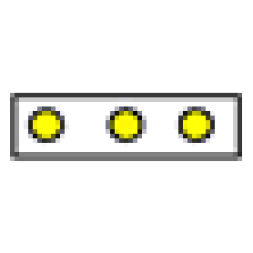 Solid Yellow Dot Safety Marking Tape