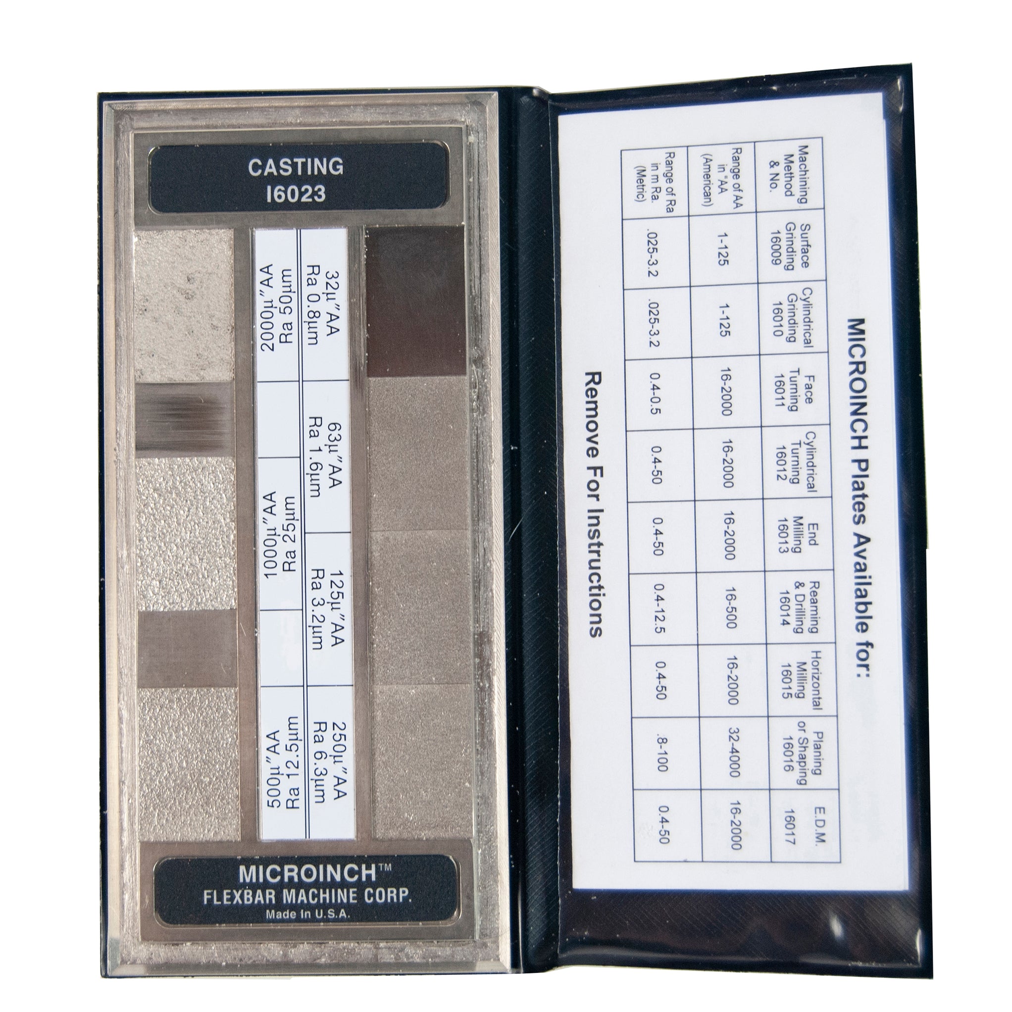 Micro Inch Comparator Microinch™ Comparator Plates — Flexbar Machine Corporation
